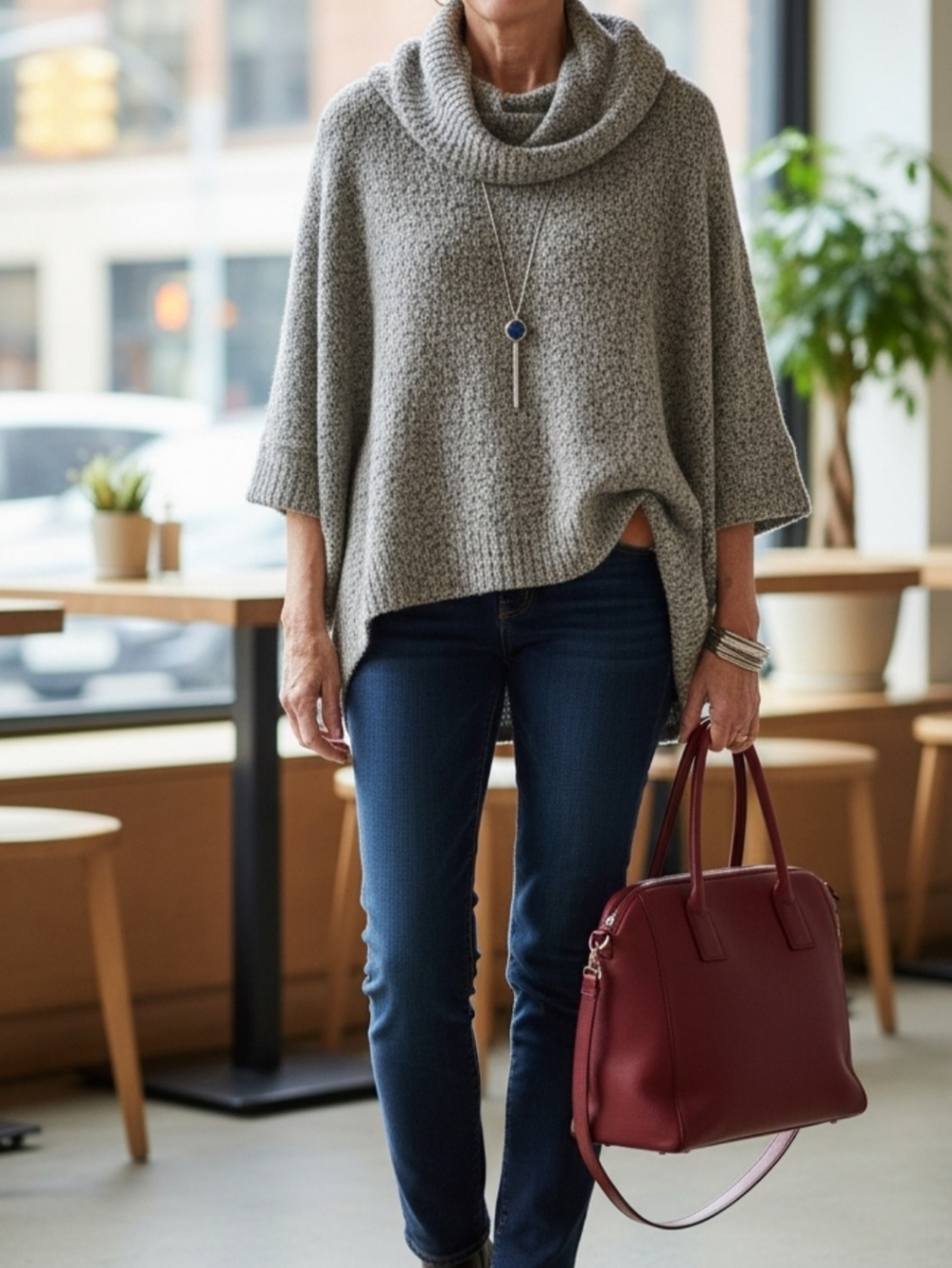 Loft hi-lo sweater - sz. S